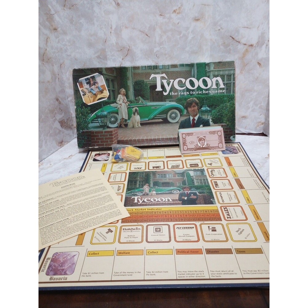 Tycoon Board Game by Wattson 1981 Game is COMPLETE and Ready for Play